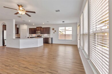 Unfurnished living room featuring light wood-styl