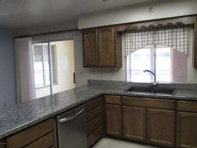 Kitchen with new granite