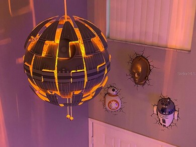 Exploding Death Star Chandelier