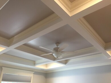 Coffered Ceiling in Living Room