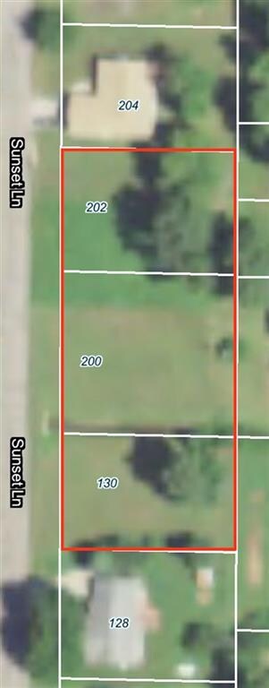 130, 200, & 202 are being sold together. Property 