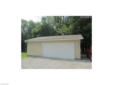 Oversized heated 2 car garage built in 2008.