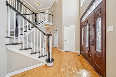 Beautiful feature front door and window panels ope