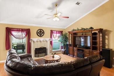 Vaulted Ceiling in Den Area with plenty of space