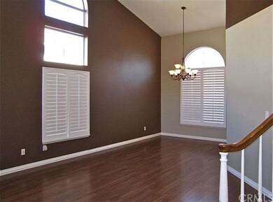 Vaulted ceiling over the living room and formal di