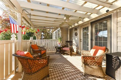 Beautiful covered patio for relaxing mornings and evenings