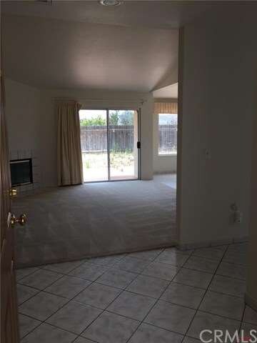 A view of the living room from the front door.