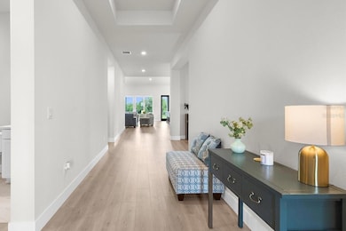 Entry/foyer, tray ceiling