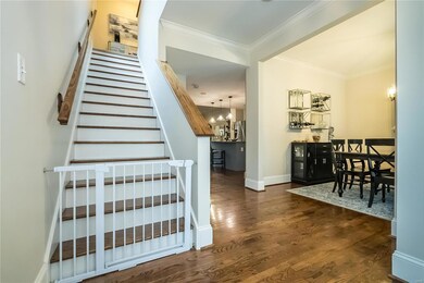 Spacious entry with coat closet.