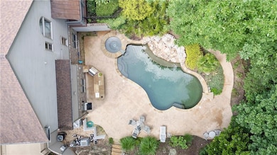 Aerial view of property and surrounding area