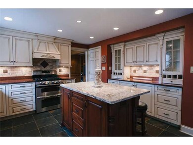 Kitchen. Gas stove w/custom designed hood, two ton