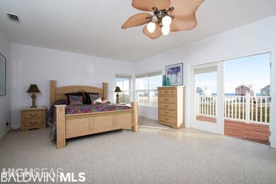Large master suite with beautiful Gulf views with 