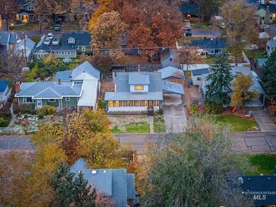 Aerial view of residential area