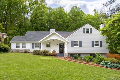 Lush landscaping on large private lot