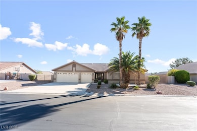 Ranch-style home featuring a garage, concrete driveway, and stucco siding