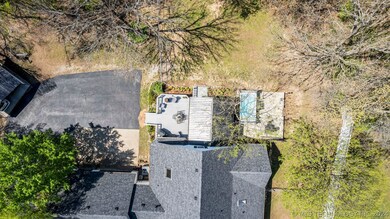 view of home from above. private and quiet