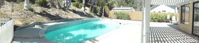 Pool and view of custom Awning and Patio