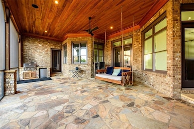 One of a kind screen porch with sound surround.