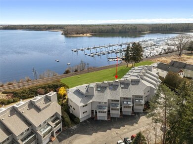 Aerial shot of the condo's water view !