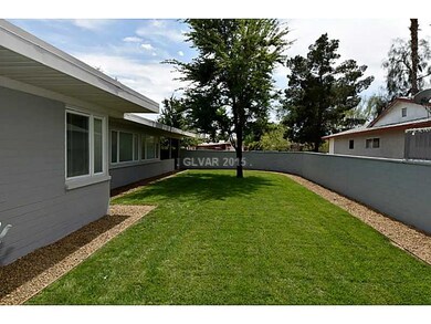 Exterior Back. New lawn in the rear yard.  There i