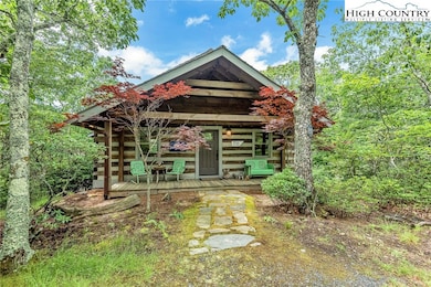 The detached garage features the 
