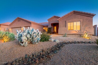 Front of Home with Beautiful Landscaping