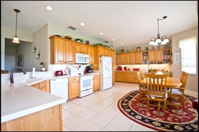 VERY SPACIOUS EAT IN KITCHEN, ASH CABINETS, POT DR