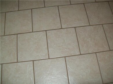 Close shot of the dining room tile.