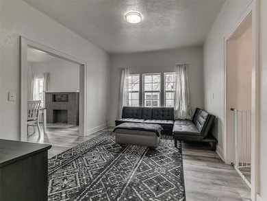 Living room featuring hardwood / wood-style floors