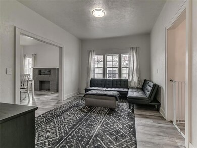 Living room featuring hardwood / wood-style floors