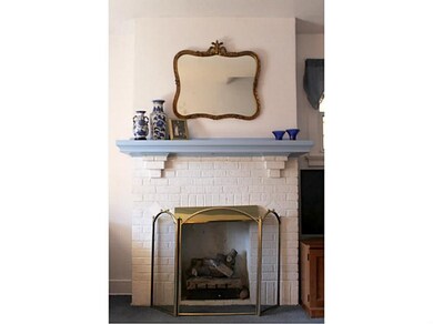 Living Room. Gas fireplace with decorative mantle