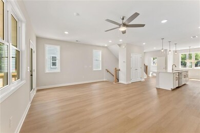 Open concept to enjoy family room, kitchen, and dining area. Great for entertaining.