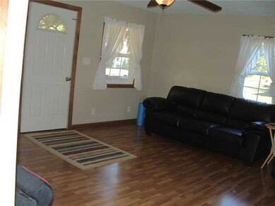 Living Room. Large living room with laminated floo