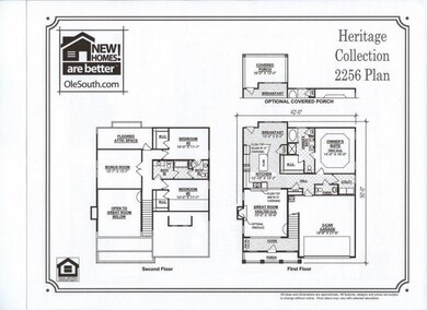The 2256 Plan (2256 sq. ft.) offers covered front porch, open down stairs floor plan