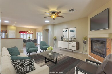 Great Room from entry Virtual Staged