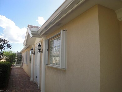 Wider walkway at entry and accordion storm shutters.