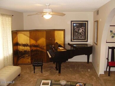Cool sunken living room