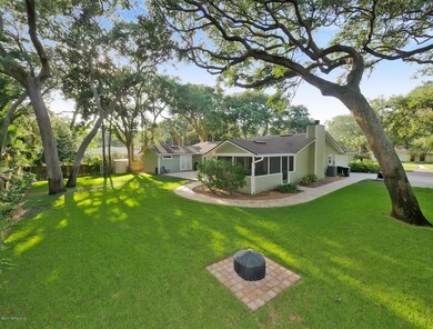 Aerial of backyard