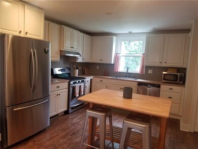 Kitchen all new cabinets, butcher block cabinets, 