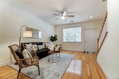 Living Space - Solid Hardwood Floors and Open Floo
