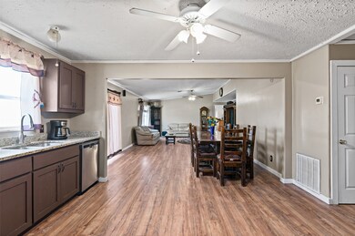 Stroll right over to the attached dining space!