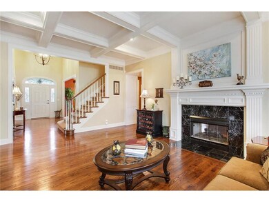 View from the living room looking at entry way