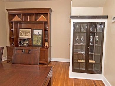 Dining room built in cabinet on the right.
