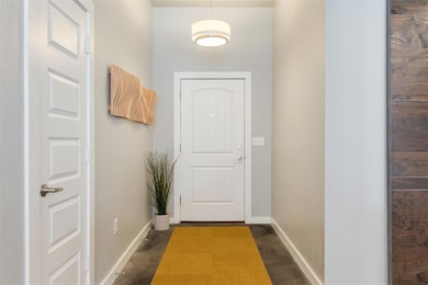 Entryway with baseboards