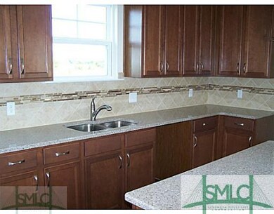 Kitchen. Beautiful granite countertops and tile ba