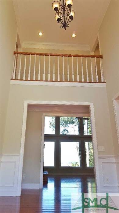Grand two-story entrance