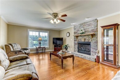 Another view of the Great Room.  Notice the lake view through the windows.