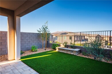 View of fenced backyard