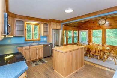 Custom hickory cabinets with all the...