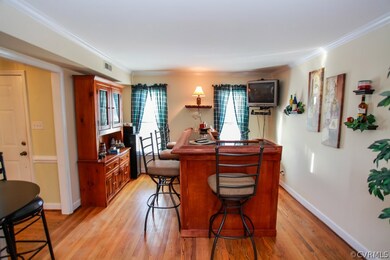 Formal Living/Office Space from Foyer with Crown,